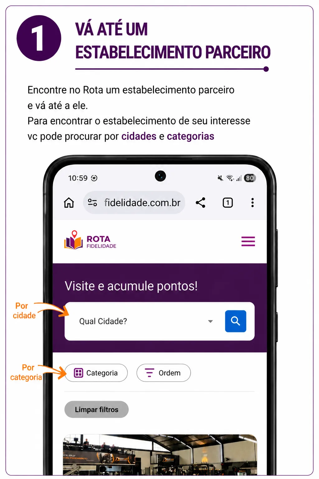 Acesse o site do Rota Fidelidade