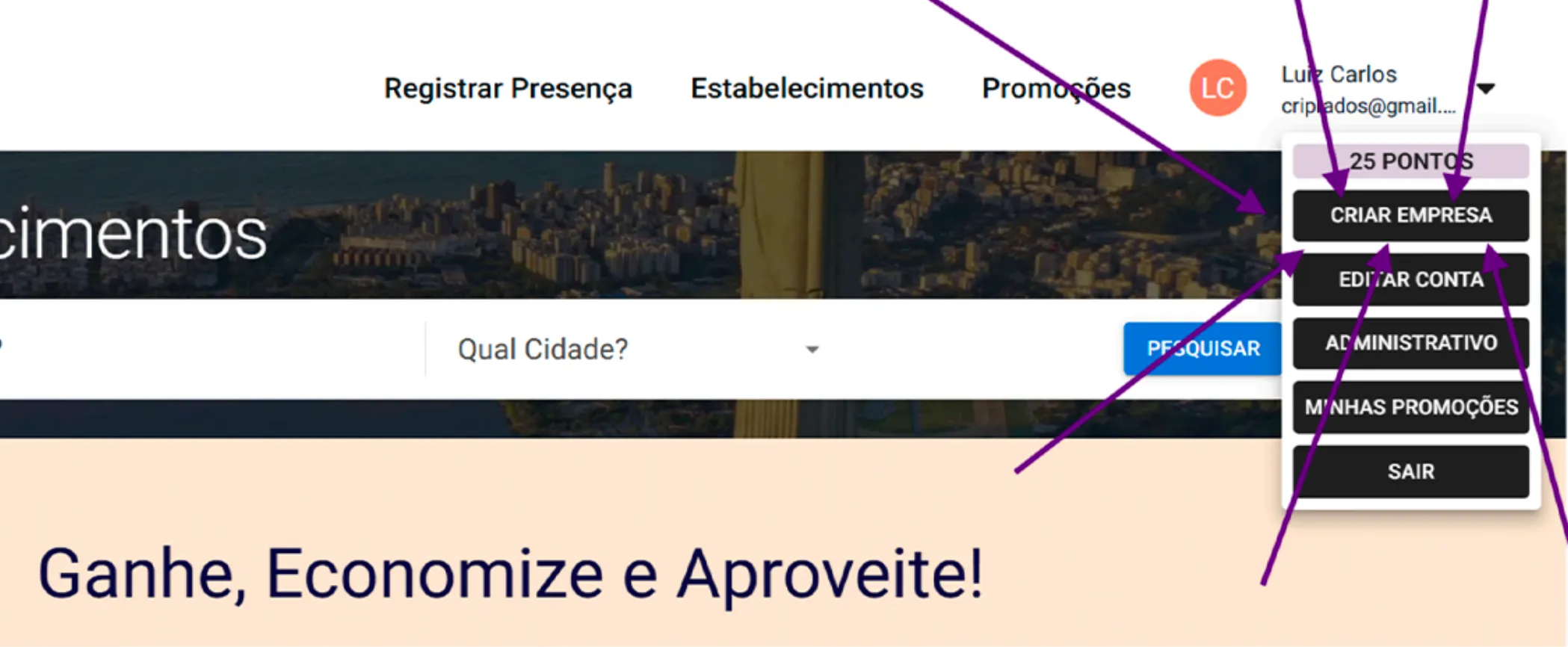 Comece a criar sua empresa