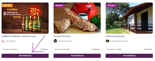 Escolha a promoção