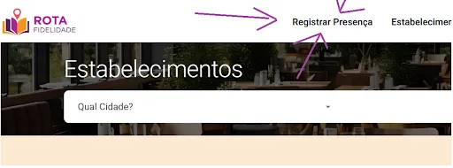 Registre sua presença