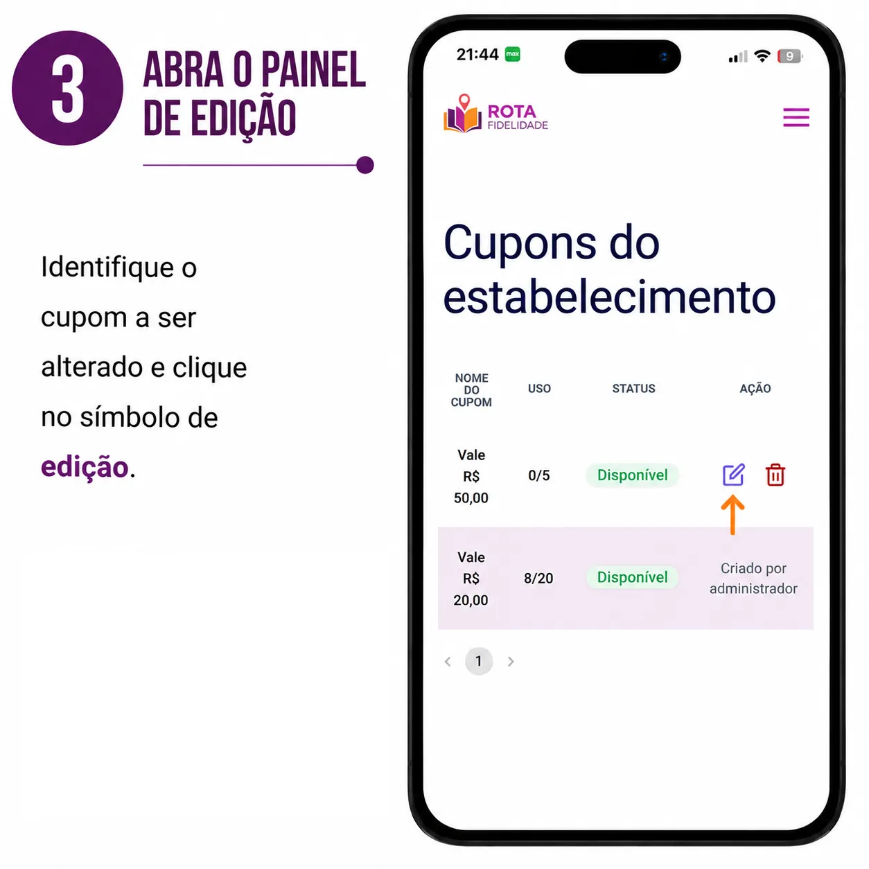 Acesse seus cupons