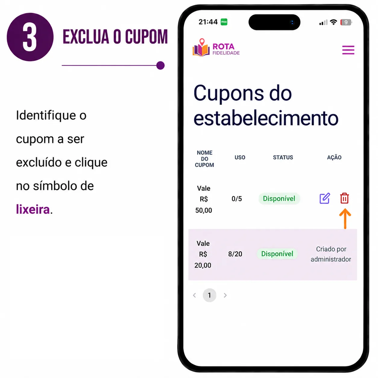 Acesse seus cupons
