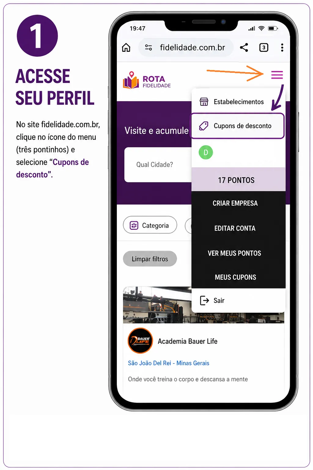 Acesse sua conta