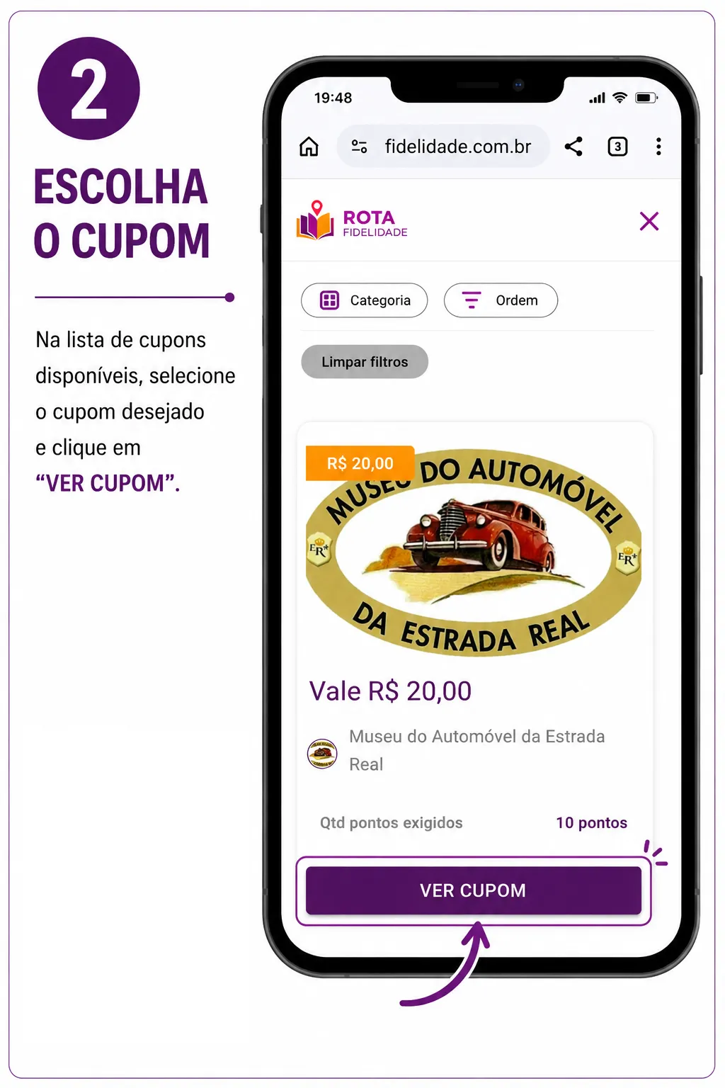 Acesse os cupons de desconto